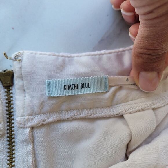 Kimchi Blue Pink Lace High Waist Short Shorts - Picture 3 of 5